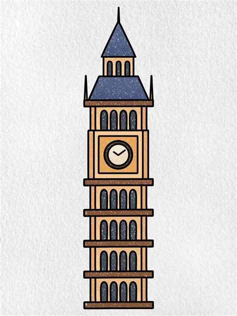 big ben dessin simple